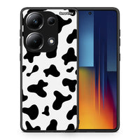 Thumbnail for Θήκη Xiaomi Redmi Note 13 Pro 4G Cow Print από τη Smartfits με σχέδιο στο πίσω μέρος και μαύρο περίβλημα | Xiaomi Redmi Note 13 Pro 4G Cow Print case with colorful back and black bezels