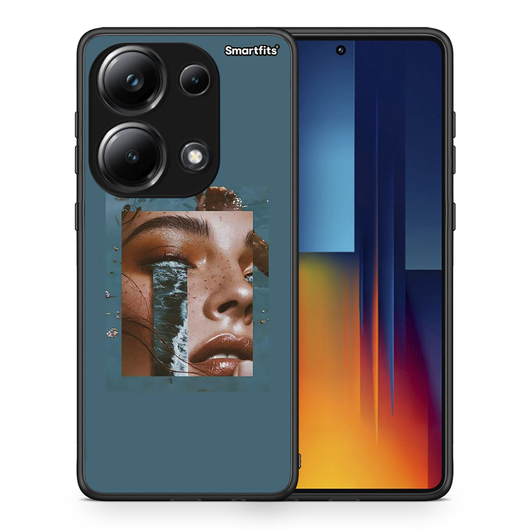 Θήκη Xiaomi Poco M6 Pro Cry An Ocean από τη Smartfits με σχέδιο στο πίσω μέρος και μαύρο περίβλημα | Xiaomi Poco M6 Pro Cry An Ocean case with colorful back and black bezels