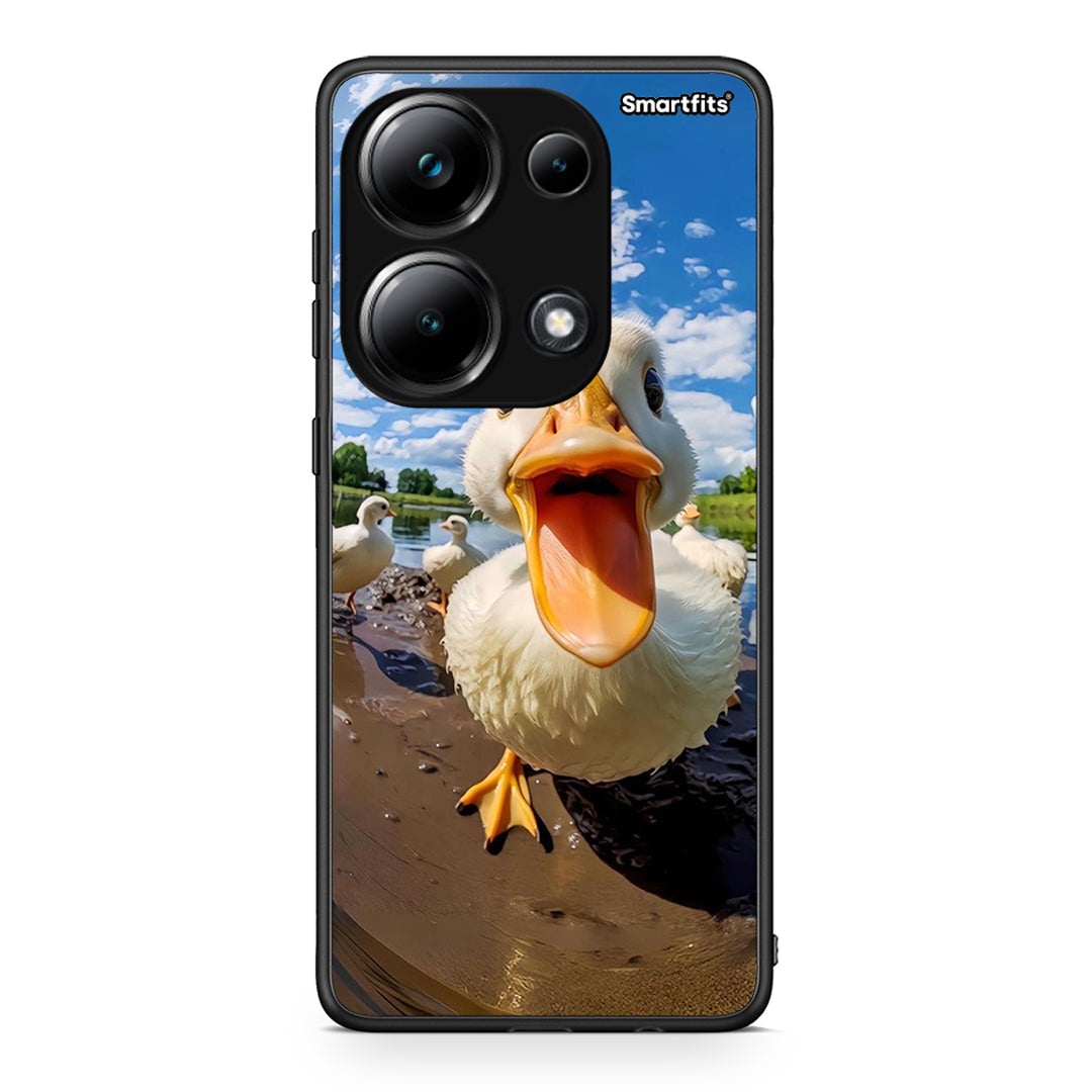 Xiaomi Poco M6 Pro Duck Face θήκη από τη Smartfits με σχέδιο στο πίσω μέρος και μαύρο περίβλημα | Smartphone case with colorful back and black bezels by Smartfits