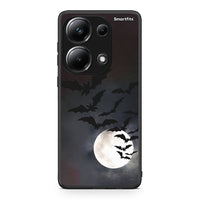 Thumbnail for Xiaomi Redmi Note 13 Pro 4G Halloween Bat Night Θήκη από τη Smartfits με σχέδιο στο πίσω μέρος και μαύρο περίβλημα | Smartphone case with colorful back and black bezels by Smartfits