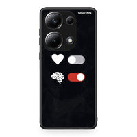 Thumbnail for Xiaomi Poco M6 Pro Heart Vs Brain Θήκη Αγίου Βαλεντίνου από τη Smartfits με σχέδιο στο πίσω μέρος και μαύρο περίβλημα | Smartphone case with colorful back and black bezels by Smartfits