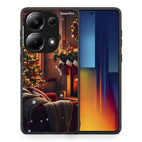 Thumbnail for Θήκη Xiaomi Poco M6 Pro Home For Christmas από τη Smartfits με σχέδιο στο πίσω μέρος και μαύρο περίβλημα | Xiaomi Poco M6 Pro Home For Christmas case with colorful back and black bezels