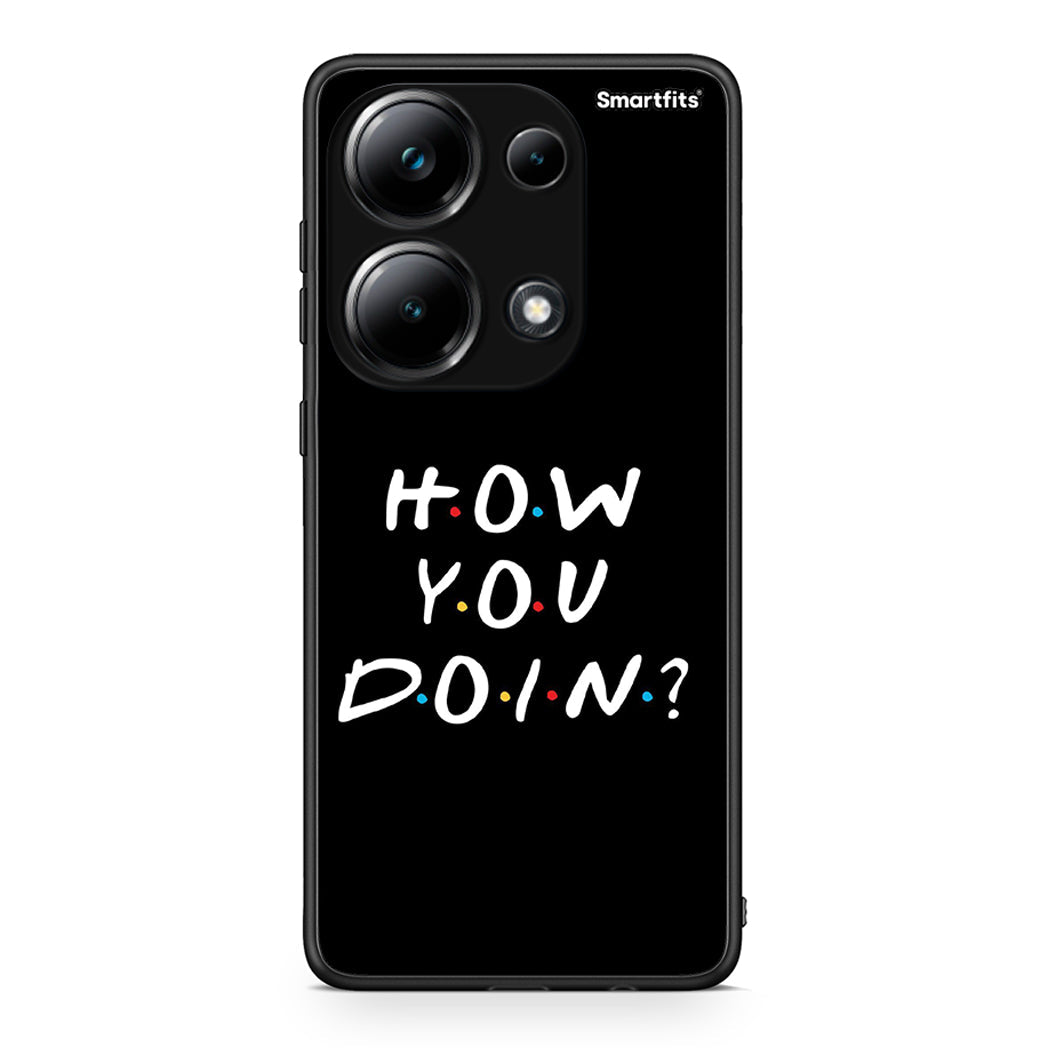 Xiaomi Redmi Note 13 Pro 4G How You Doin θήκη από τη Smartfits με σχέδιο στο πίσω μέρος και μαύρο περίβλημα | Smartphone case with colorful back and black bezels by Smartfits