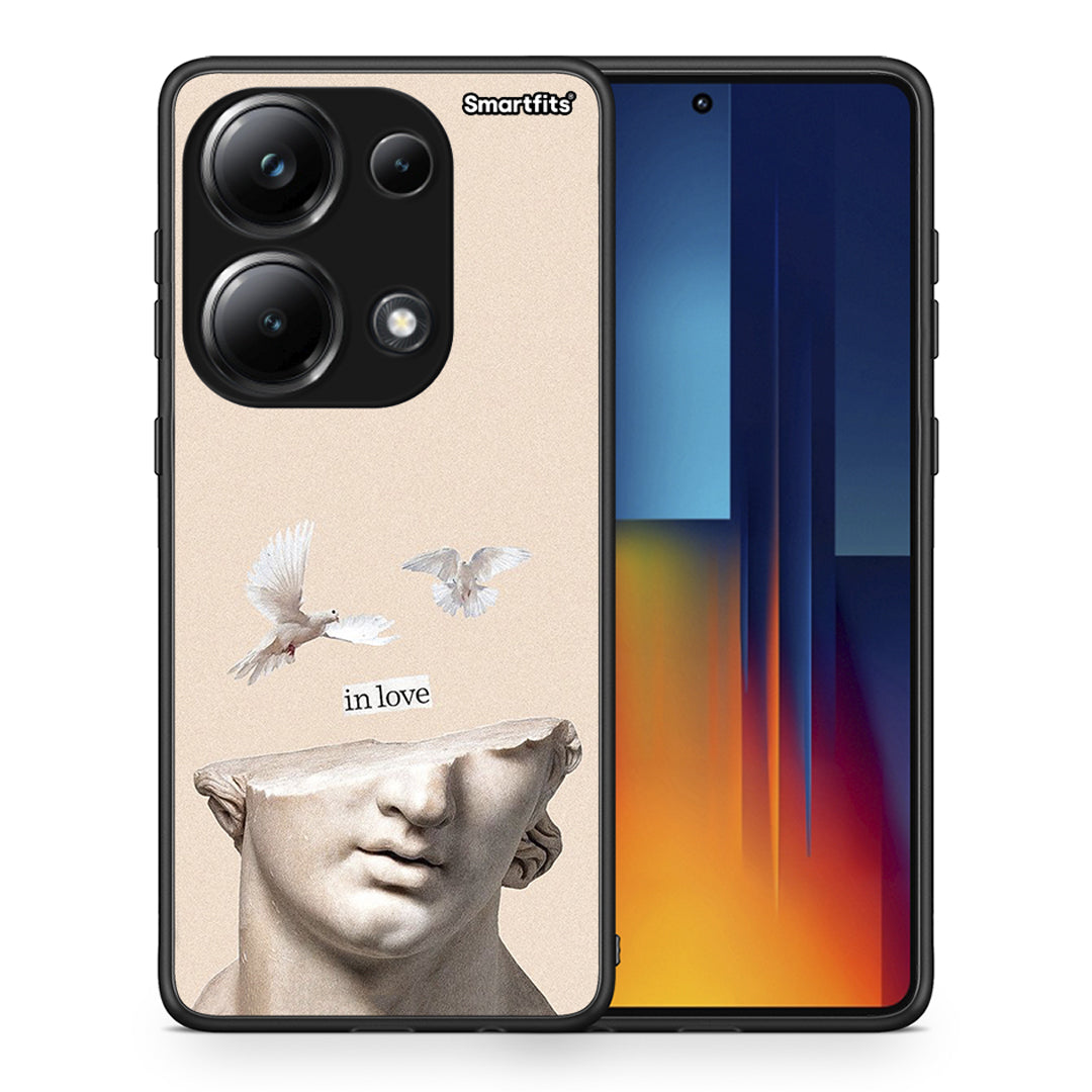 Θήκη Xiaomi Poco M6 Pro In Love από τη Smartfits με σχέδιο στο πίσω μέρος και μαύρο περίβλημα | Xiaomi Poco M6 Pro In Love case with colorful back and black bezels