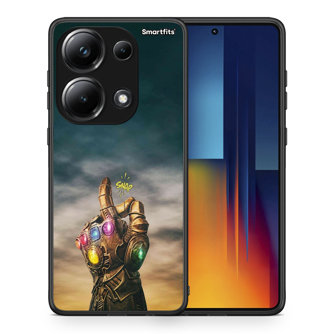 Θήκη Xiaomi Poco M6 Pro Infinity Snap από τη Smartfits με σχέδιο στο πίσω μέρος και μαύρο περίβλημα | Xiaomi Poco M6 Pro Infinity Snap case with colorful back and black bezels