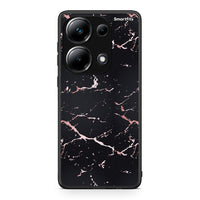 Thumbnail for 4 - Xiaomi Poco M6 Pro Black Rosegold Marble case, cover, bumper