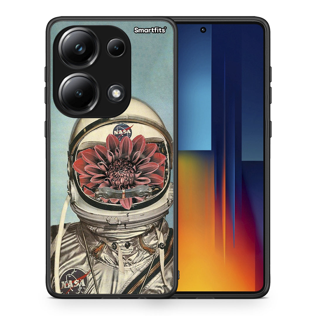 Θήκη Xiaomi Poco M6 Pro Nasa Bloom από τη Smartfits με σχέδιο στο πίσω μέρος και μαύρο περίβλημα | Xiaomi Poco M6 Pro Nasa Bloom case with colorful back and black bezels