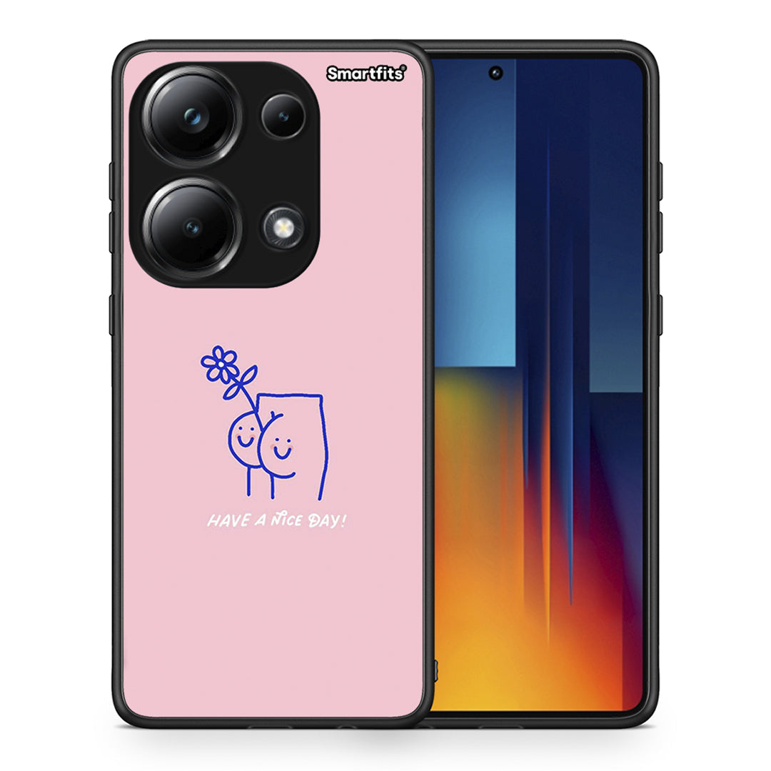 Θήκη Xiaomi Poco M6 Pro Nice Day από τη Smartfits με σχέδιο στο πίσω μέρος και μαύρο περίβλημα | Xiaomi Poco M6 Pro Nice Day case with colorful back and black bezels