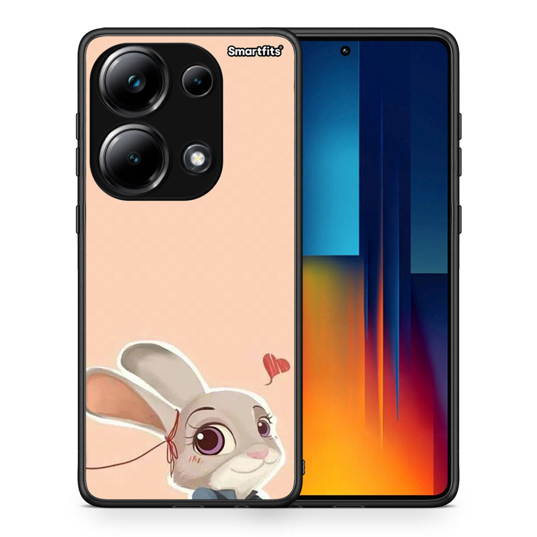 Θήκη Xiaomi Poco M6 Pro Nick Wilde And Judy Hopps Love 2 από τη Smartfits με σχέδιο στο πίσω μέρος και μαύρο περίβλημα | Xiaomi Poco M6 Pro Nick Wilde And Judy Hopps Love 2 case with colorful back and black bezels