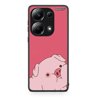 Thumbnail for Xiaomi Redmi Note 13 Pro 4G Pig Love 1 Θήκη Αγίου Βαλεντίνου από τη Smartfits με σχέδιο στο πίσω μέρος και μαύρο περίβλημα | Smartphone case with colorful back and black bezels by Smartfits
