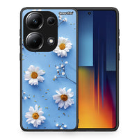 Thumbnail for Θήκη Xiaomi Redmi Note 13 Pro 4G Real Daisies από τη Smartfits με σχέδιο στο πίσω μέρος και μαύρο περίβλημα | Xiaomi Redmi Note 13 Pro 4G Real Daisies case with colorful back and black bezels