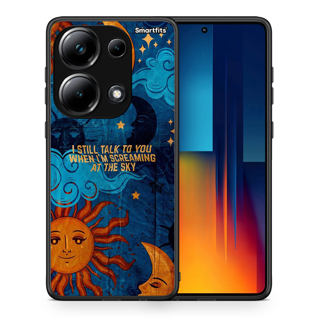 Θήκη Xiaomi Poco M6 Pro Screaming Sky από τη Smartfits με σχέδιο στο πίσω μέρος και μαύρο περίβλημα | Xiaomi Poco M6 Pro Screaming Sky case with colorful back and black bezels