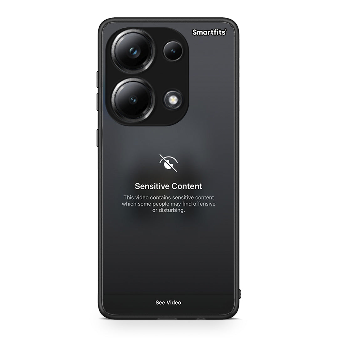 Xiaomi Poco M6 Pro Sensitive Content θήκη από τη Smartfits με σχέδιο στο πίσω μέρος και μαύρο περίβλημα | Smartphone case with colorful back and black bezels by Smartfits