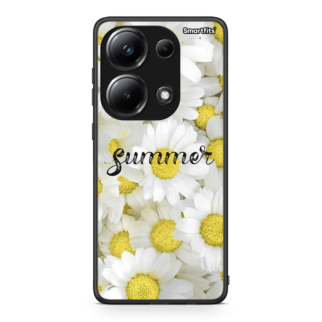 Xiaomi Poco M6 Pro Summer Daisies Θήκη από τη Smartfits με σχέδιο στο πίσω μέρος και μαύρο περίβλημα | Smartphone case with colorful back and black bezels by Smartfits