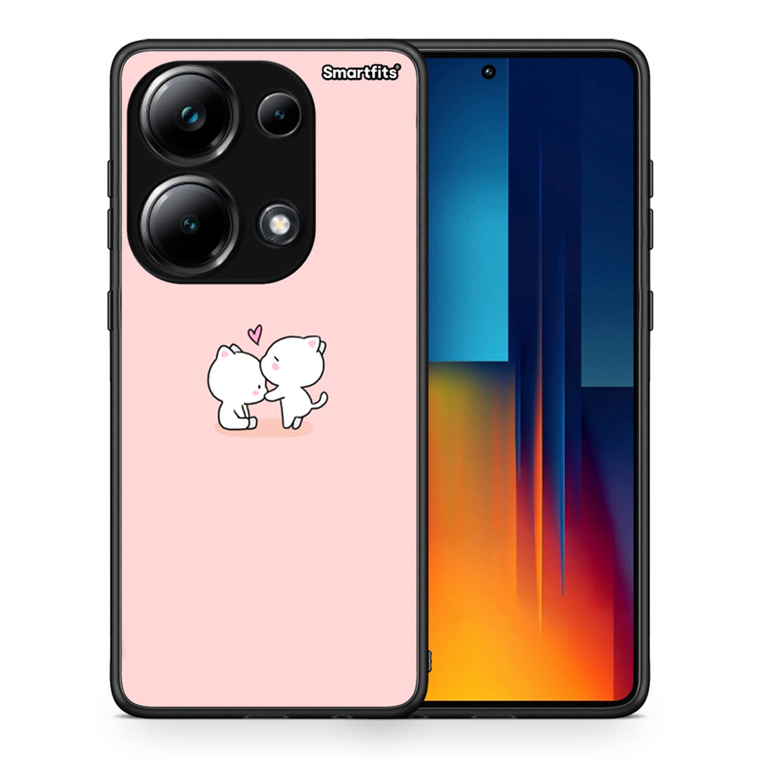 Θήκη Xiaomi Poco M6 Pro Love Valentine από τη Smartfits με σχέδιο στο πίσω μέρος και μαύρο περίβλημα | Xiaomi Poco M6 Pro Love Valentine case with colorful back and black bezels