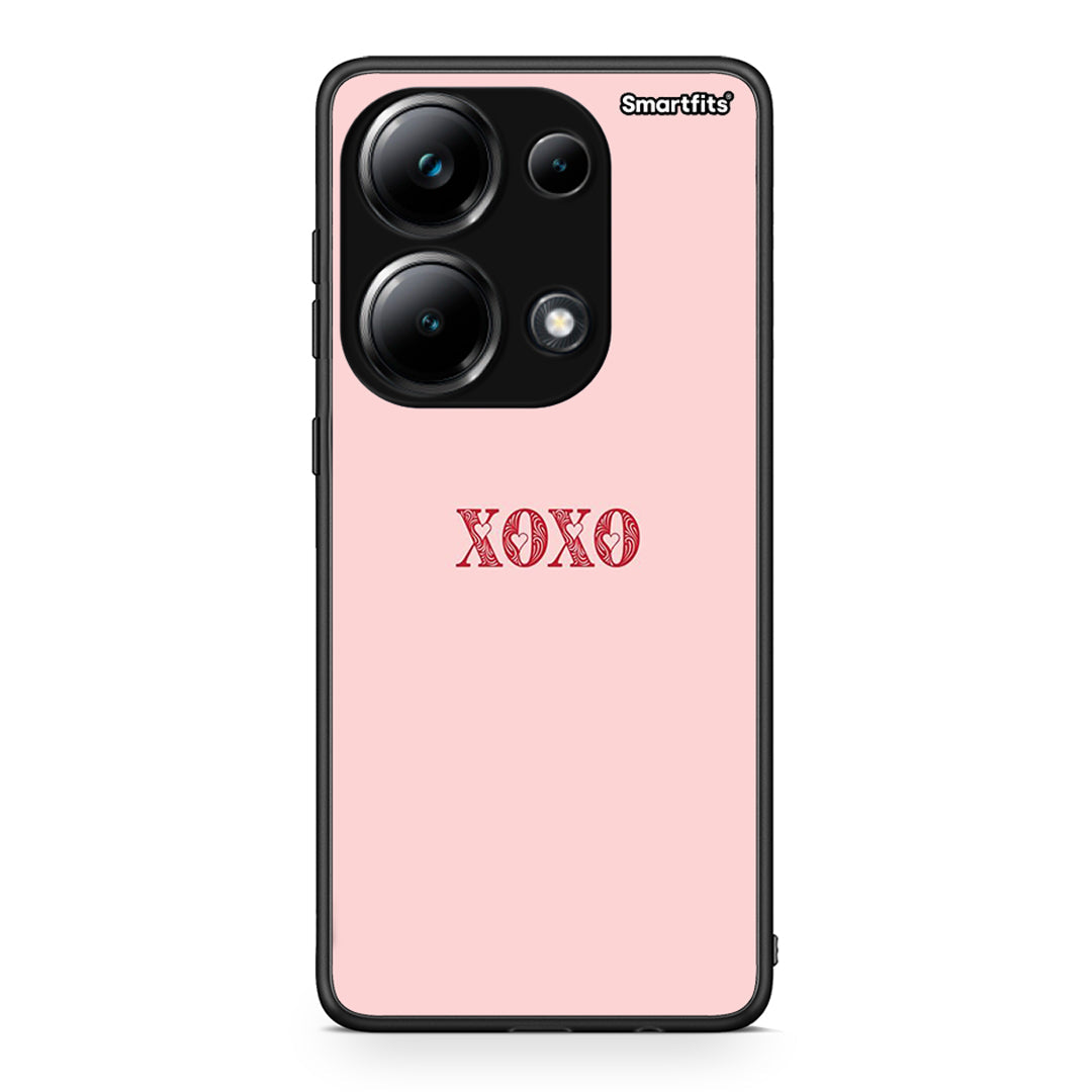 Xiaomi Poco M6 Pro XOXO Love θήκη από τη Smartfits με σχέδιο στο πίσω μέρος και μαύρο περίβλημα | Smartphone case with colorful back and black bezels by Smartfits