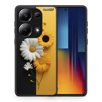 Thumbnail for Θήκη Xiaomi Poco M6 Pro Yellow Daisies από τη Smartfits με σχέδιο στο πίσω μέρος και μαύρο περίβλημα | Xiaomi Poco M6 Pro Yellow Daisies case with colorful back and black bezels