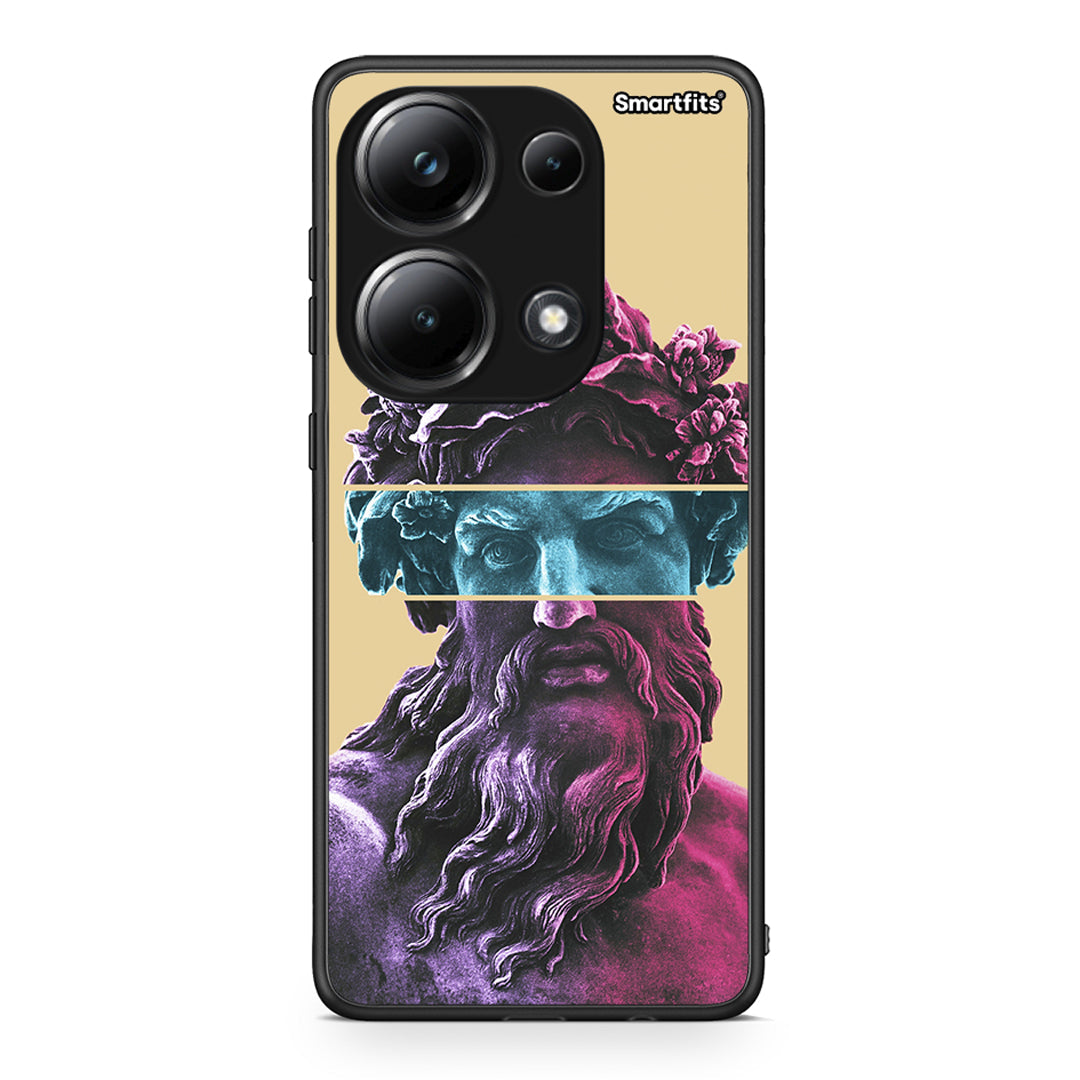 Xiaomi Poco M6 Pro Zeus Art Θήκη Αγίου Βαλεντίνου από τη Smartfits με σχέδιο στο πίσω μέρος και μαύρο περίβλημα | Smartphone case with colorful back and black bezels by Smartfits