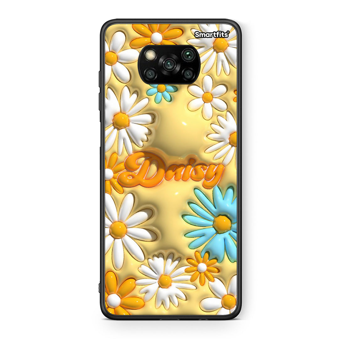 Θήκη Xiaomi Poco X3 Bubble Daisies από τη Smartfits με σχέδιο στο πίσω μέρος και μαύρο περίβλημα | Xiaomi Poco X3 Bubble Daisies case with colorful back and black bezels