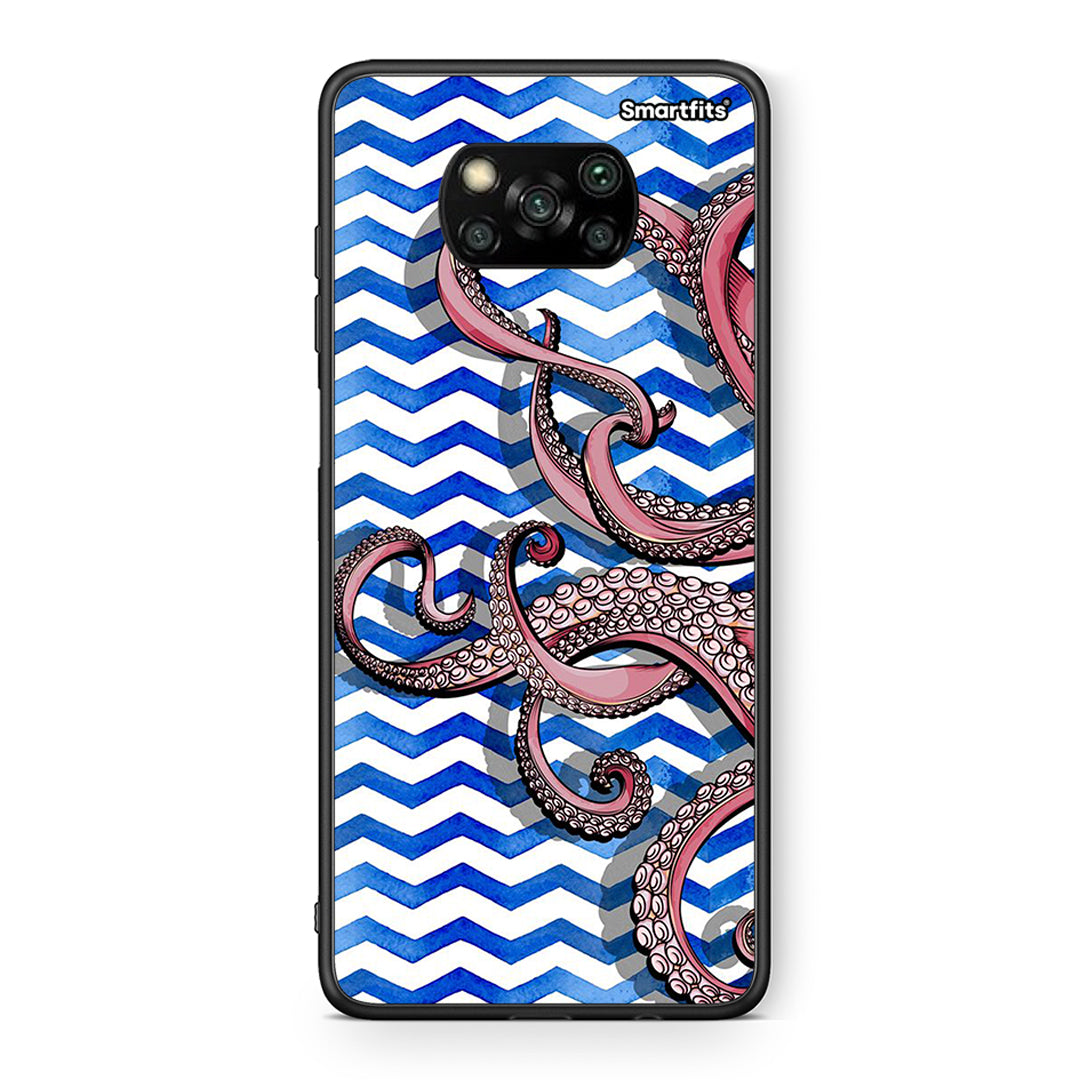 Θήκη Xiaomi Poco X3 Chevron Devilfish από τη Smartfits με σχέδιο στο πίσω μέρος και μαύρο περίβλημα | Xiaomi Poco X3 Chevron Devilfish case with colorful back and black bezels