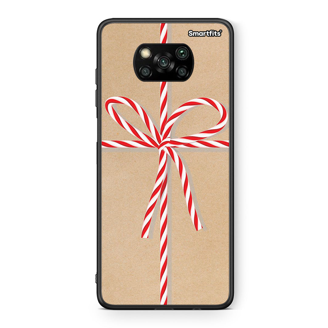 Θήκη Xiaomi Poco X3 Christmas Gift από τη Smartfits με σχέδιο στο πίσω μέρος και μαύρο περίβλημα | Xiaomi Poco X3 Christmas Gift case with colorful back and black bezels