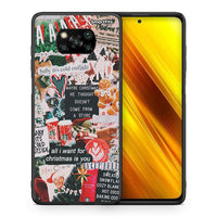 Thumbnail for Θήκη Xiaomi Poco X3 Christmas Happiness από τη Smartfits με σχέδιο στο πίσω μέρος και μαύρο περίβλημα | Xiaomi Poco X3 Christmas Happiness case with colorful back and black bezels