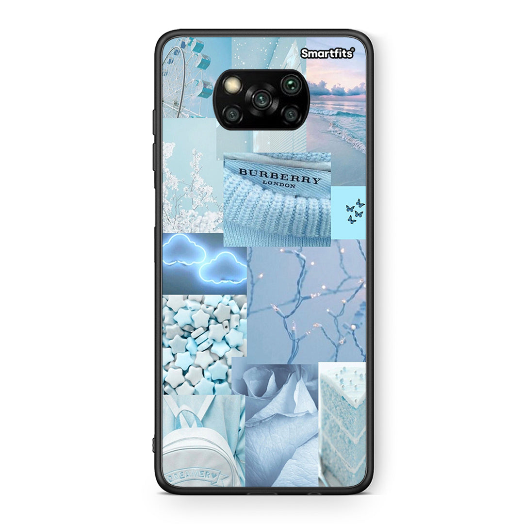 Θήκη Xiaomi Poco X3 Ciel Aesthetic Collage από τη Smartfits με σχέδιο στο πίσω μέρος και μαύρο περίβλημα | Xiaomi Poco X3 Ciel Aesthetic Collage case with colorful back and black bezels