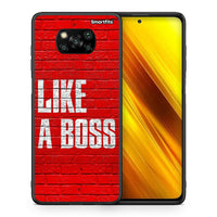 Thumbnail for Θήκη Xiaomi Poco X3 Like A Boss από τη Smartfits με σχέδιο στο πίσω μέρος και μαύρο περίβλημα | Xiaomi Poco X3 Like A Boss case with colorful back and black bezels