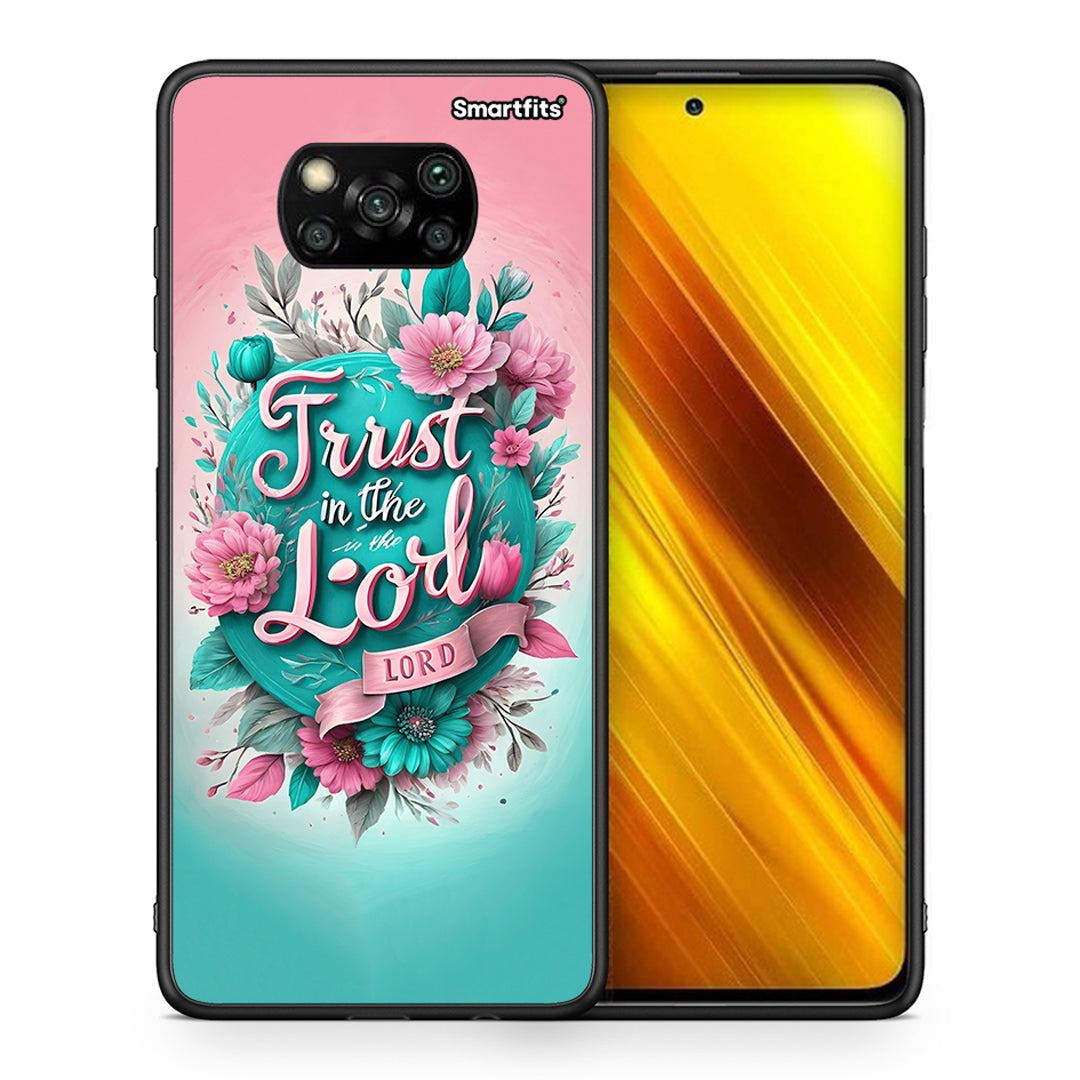 Θήκη Xiaomi Poco X3 Lord Trust από τη Smartfits με σχέδιο στο πίσω μέρος και μαύρο περίβλημα | Xiaomi Poco X3 Lord Trust case with colorful back and black bezels