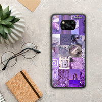 Thumbnail for Purple Aesthetic Collage - Xiaomi Poco X3 / X3 Pro / X3 NFC θήκη