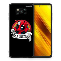 Thumbnail for Θήκη Xiaomi Poco X3 Unicorn Deadpool από τη Smartfits με σχέδιο στο πίσω μέρος και μαύρο περίβλημα | Xiaomi Poco X3 Unicorn Deadpool case with colorful back and black bezels