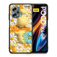 Thumbnail for Θήκη Xiaomi Poco X4 GT Bubble Daisies από τη Smartfits με σχέδιο στο πίσω μέρος και μαύρο περίβλημα | Xiaomi Poco X4 GT Bubble Daisies case with colorful back and black bezels