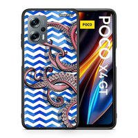 Thumbnail for Θήκη Xiaomi Poco X4 GT Chevron Devilfish από τη Smartfits με σχέδιο στο πίσω μέρος και μαύρο περίβλημα | Xiaomi Poco X4 GT Chevron Devilfish case with colorful back and black bezels