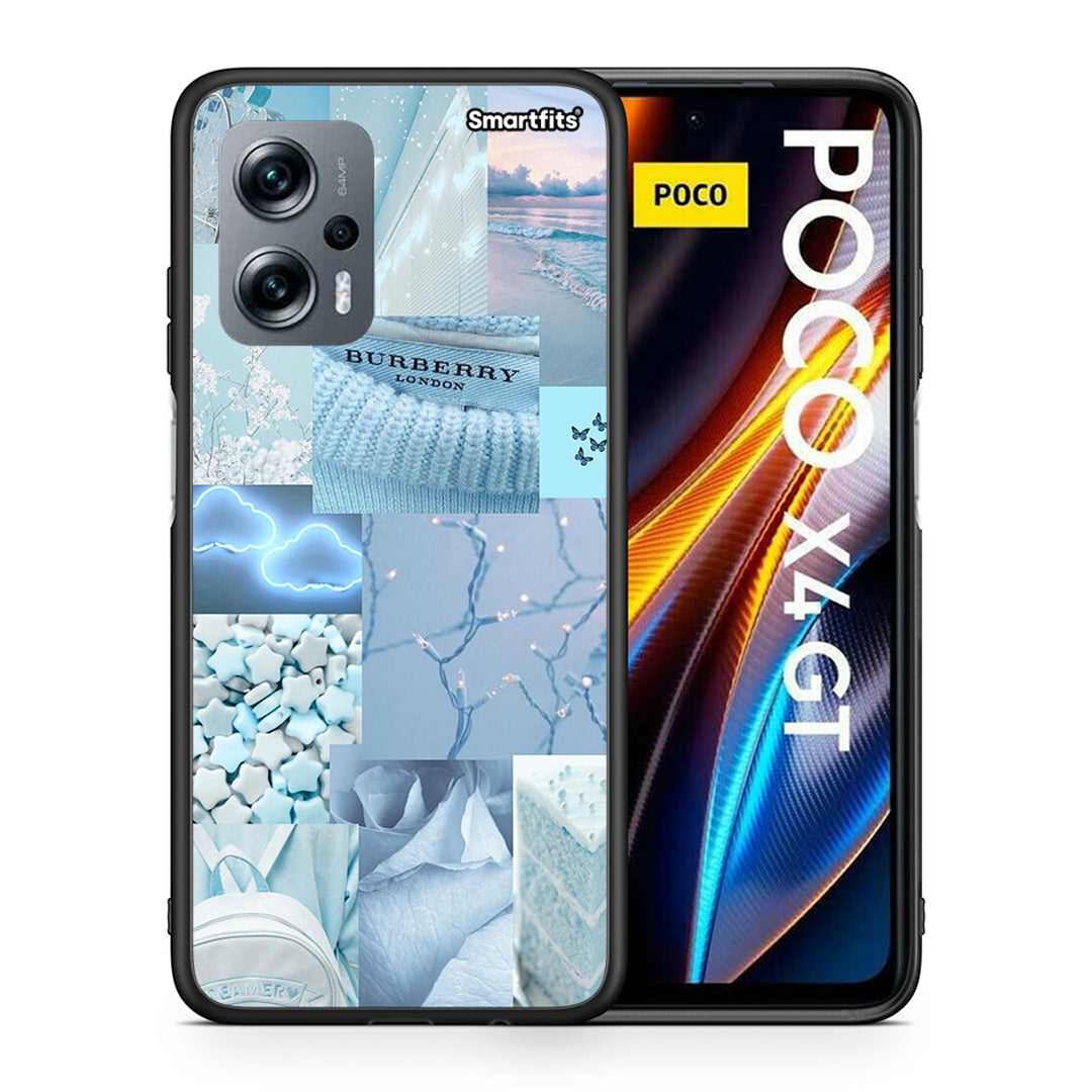 Θήκη Xiaomi Poco X4 GT Ciel Aesthetic Collage από τη Smartfits με σχέδιο στο πίσω μέρος και μαύρο περίβλημα | Xiaomi Poco X4 GT Ciel Aesthetic Collage case with colorful back and black bezels