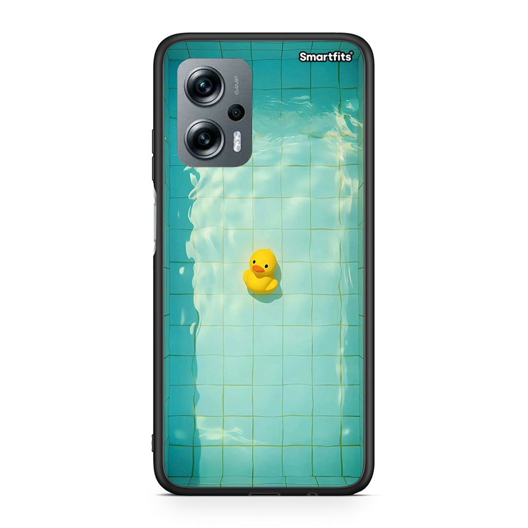 Xiaomi Poco X4 GT Yellow Duck θήκη από τη Smartfits με σχέδιο στο πίσω μέρος και μαύρο περίβλημα | Smartphone case with colorful back and black bezels by Smartfits