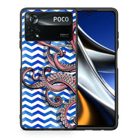 Thumbnail for Θήκη Xiaomi Poco X4 Pro 5G Chevron Devilfish από τη Smartfits με σχέδιο στο πίσω μέρος και μαύρο περίβλημα | Xiaomi Poco X4 Pro 5G Chevron Devilfish case with colorful back and black bezels