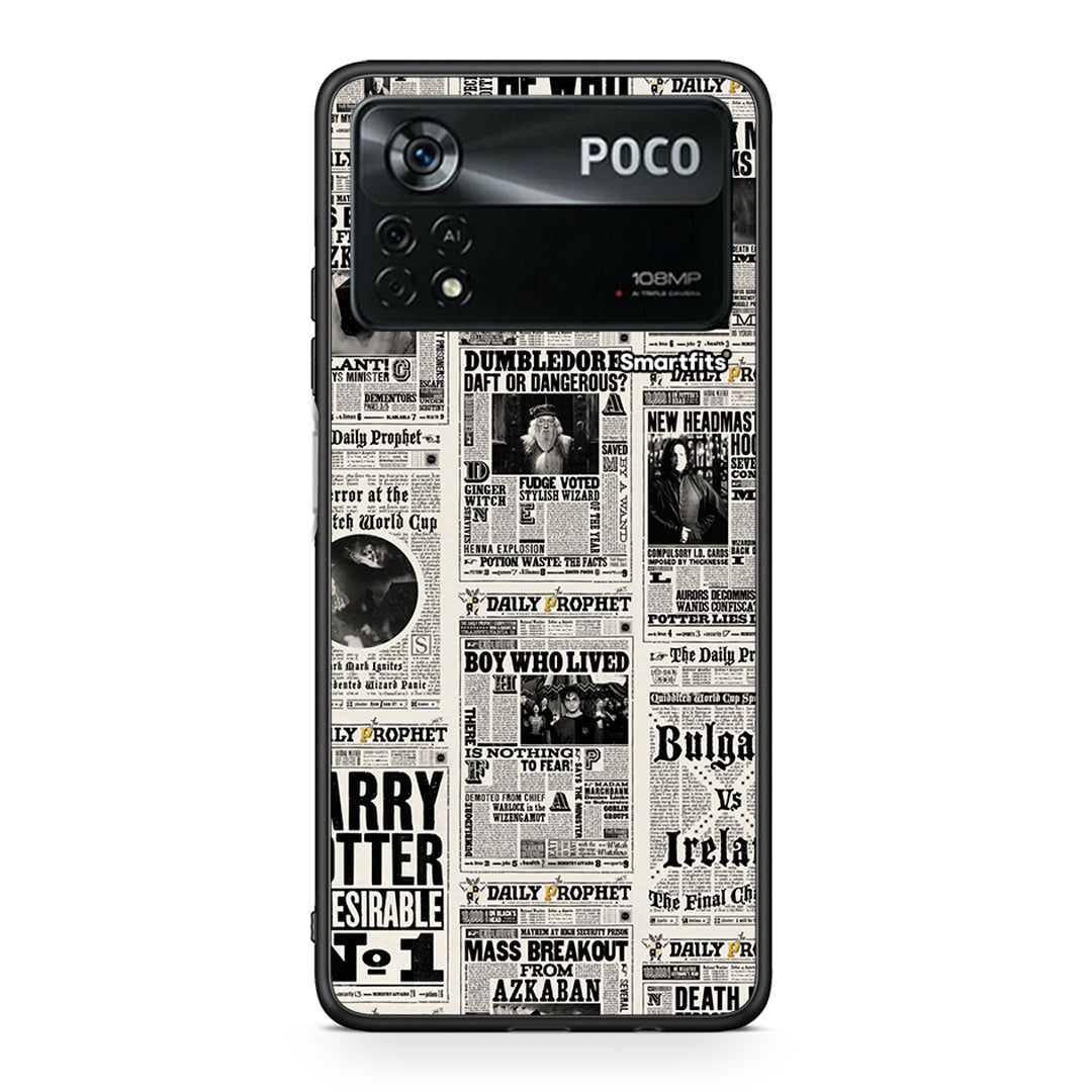 Xiaomi Poco X4 Pro 5G Harry Paper θήκη από τη Smartfits με σχέδιο στο πίσω μέρος και μαύρο περίβλημα | Smartphone case with colorful back and black bezels by Smartfits