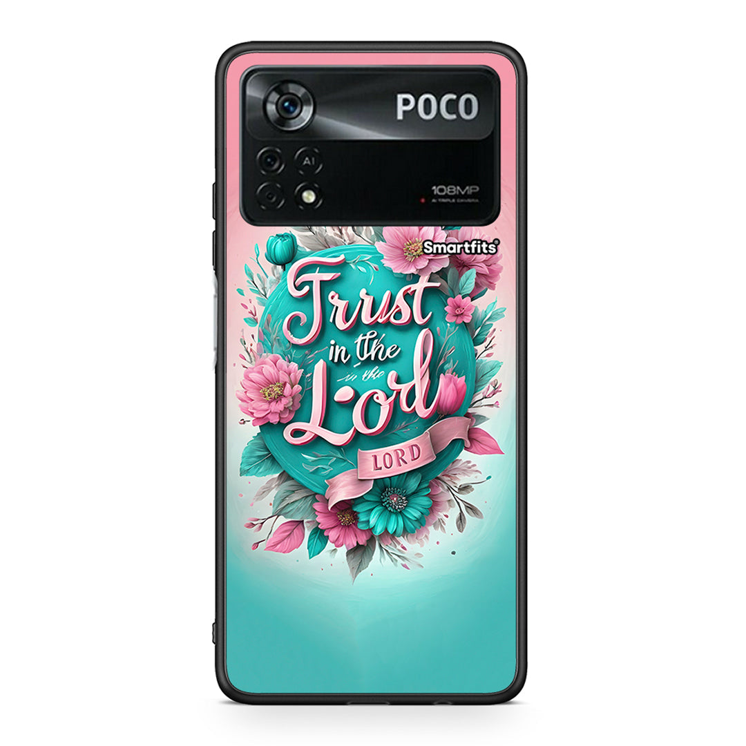 Xiaomi Poco X4 Pro 5G Lord Trust θήκη από τη Smartfits με σχέδιο στο πίσω μέρος και μαύρο περίβλημα | Smartphone case with colorful back and black bezels by Smartfits