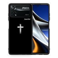 Thumbnail for Θήκη Xiaomi Poco X4 Pro 5G White Cross από τη Smartfits με σχέδιο στο πίσω μέρος και μαύρο περίβλημα | Xiaomi Poco X4 Pro 5G White Cross case with colorful back and black bezels