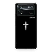 Thumbnail for Xiaomi Poco X4 Pro 5G White Cross θήκη από τη Smartfits με σχέδιο στο πίσω μέρος και μαύρο περίβλημα | Smartphone case with colorful back and black bezels by Smartfits