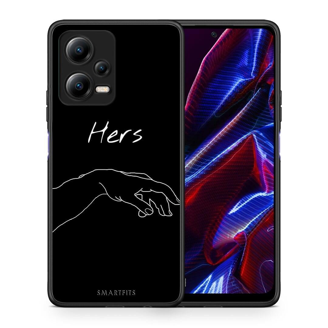 Θήκη Xiaomi Redmi Note 12 5G Aesthetic Love 1 από τη Smartfits με σχέδιο στο πίσω μέρος και μαύρο περίβλημα | Xiaomi Redmi Note 12 5G Aesthetic Love 1 Case with Colorful Back and Black Bezels