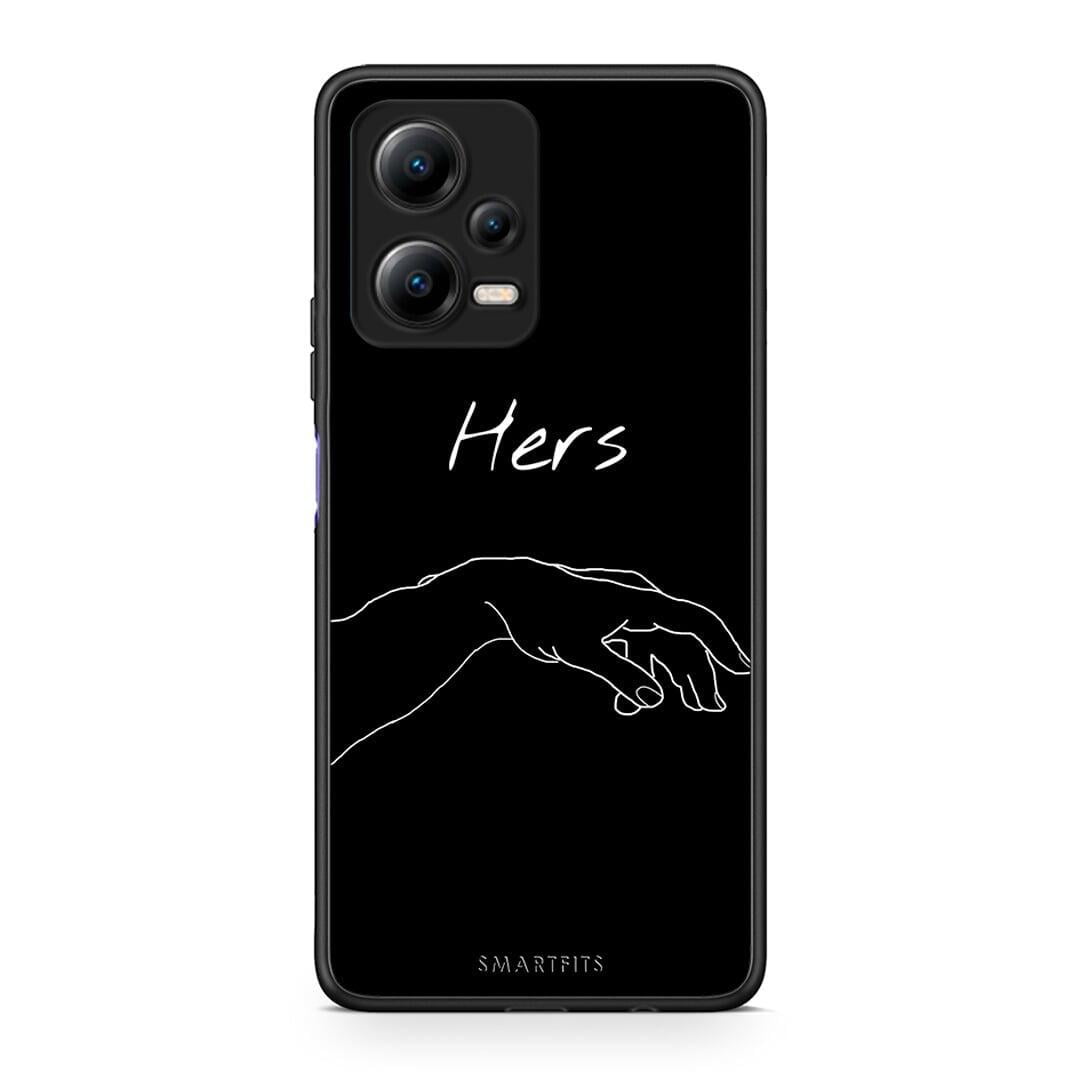 Θήκη Xiaomi Redmi Note 12 5G Aesthetic Love 1 από τη Smartfits με σχέδιο στο πίσω μέρος και μαύρο περίβλημα | Xiaomi Redmi Note 12 5G Aesthetic Love 1 Case with Colorful Back and Black Bezels