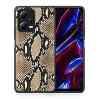 Thumbnail for Θήκη Xiaomi Redmi Note 12 5G Animal Fashion Snake από τη Smartfits με σχέδιο στο πίσω μέρος και μαύρο περίβλημα | Xiaomi Redmi Note 12 5G Animal Fashion Snake Case with Colorful Back and Black Bezels