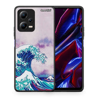 Thumbnail for Θήκη Xiaomi Redmi Note 12 5G Blue Waves από τη Smartfits με σχέδιο στο πίσω μέρος και μαύρο περίβλημα | Xiaomi Redmi Note 12 5G Blue Waves Case with Colorful Back and Black Bezels