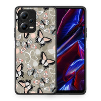 Thumbnail for Θήκη Xiaomi Redmi Note 12 5G Boho Butterflies από τη Smartfits με σχέδιο στο πίσω μέρος και μαύρο περίβλημα | Xiaomi Redmi Note 12 5G Boho Butterflies Case with Colorful Back and Black Bezels