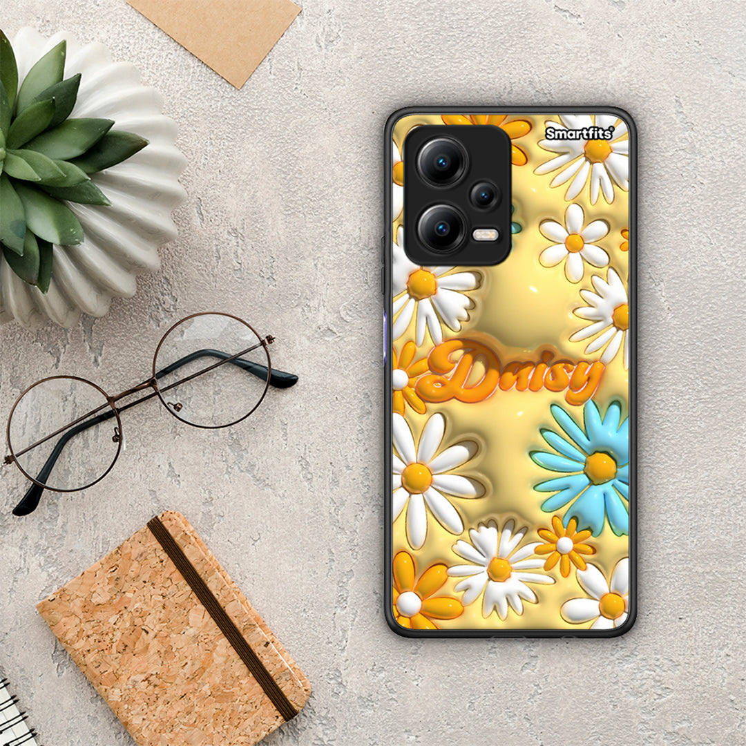 Θήκη Xiaomi Poco X5 5G Dual / Redmi Note 12 5G Bubble Daisies από τη Smartfits με σχέδιο στο πίσω μέρος και μαύρο περίβλημα | Xiaomi Poco X5 5G Dual / Redmi Note 12 5G Bubble Daisies Case with Colorful Back and Black Bezels