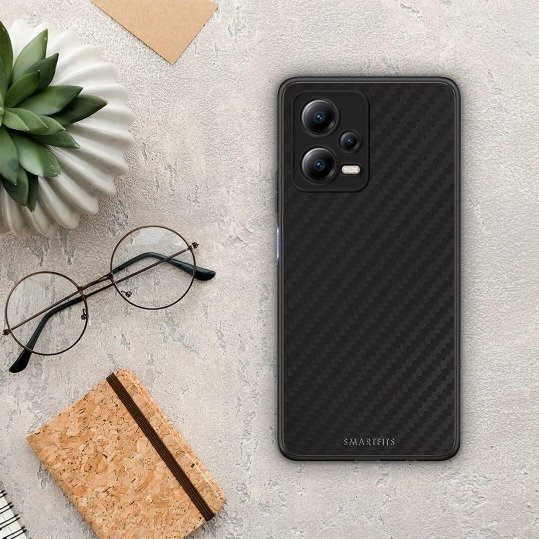 Θήκη Xiaomi Redmi Note 12 5G Carbon Black από τη Smartfits με σχέδιο στο πίσω μέρος και μαύρο περίβλημα | Xiaomi Redmi Note 12 5G Carbon Black Case with Colorful Back and Black Bezels