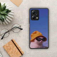 Thumbnail for Θήκη Xiaomi Redmi Note 12 5G Cat Diva από τη Smartfits με σχέδιο στο πίσω μέρος και μαύρο περίβλημα | Xiaomi Redmi Note 12 5G Cat Diva Case with Colorful Back and Black Bezels