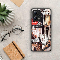 Thumbnail for Θήκη Xiaomi Redmi Note 12 5G Collage Fashion από τη Smartfits με σχέδιο στο πίσω μέρος και μαύρο περίβλημα | Xiaomi Redmi Note 12 5G Collage Fashion Case with Colorful Back and Black Bezels