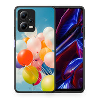 Thumbnail for Θήκη Xiaomi Redmi Note 12 5G Colorful Balloons από τη Smartfits με σχέδιο στο πίσω μέρος και μαύρο περίβλημα | Xiaomi Redmi Note 12 5G Colorful Balloons Case with Colorful Back and Black Bezels